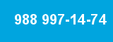 988 997-14-74 988 997-14-74